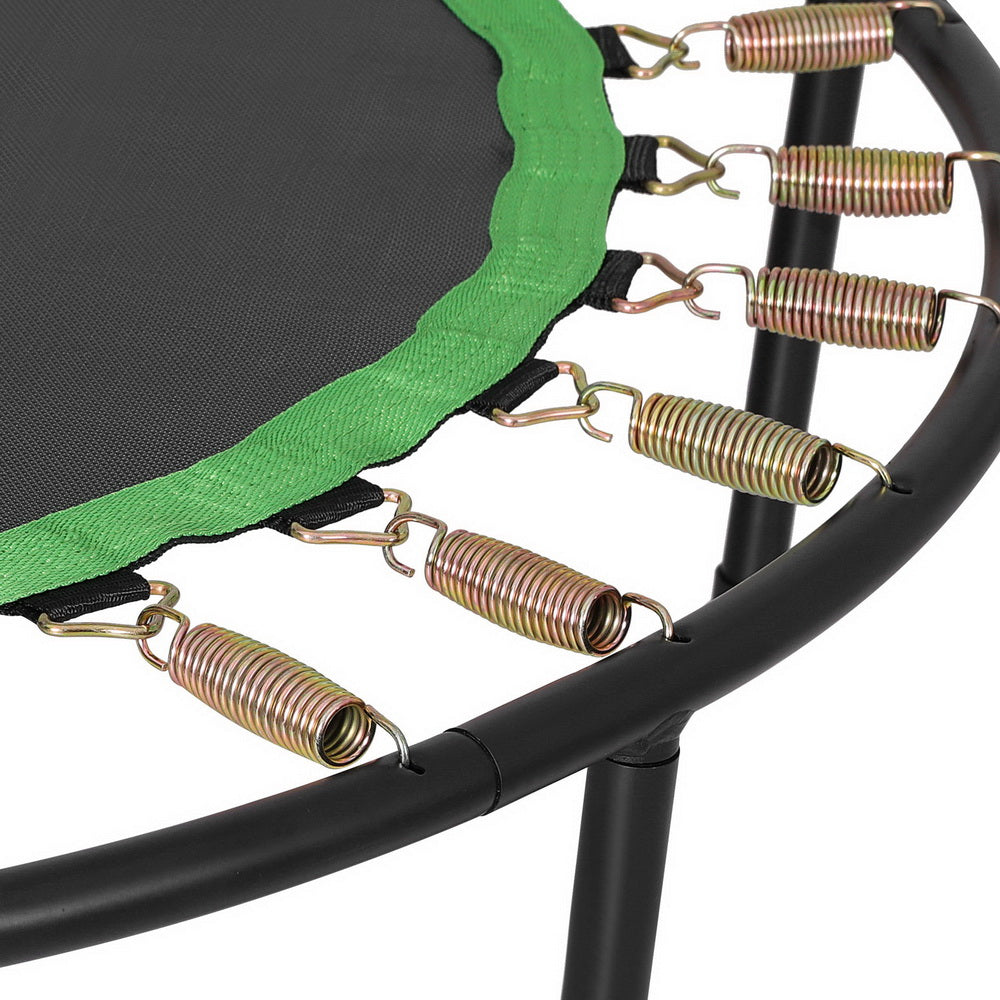 Everfit 48inch Round Trampoline Kids Exercise Fitness Adjustable Handrail Green
