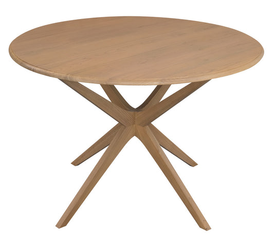 Dion Solid Oak Round Dining Table (Natural)