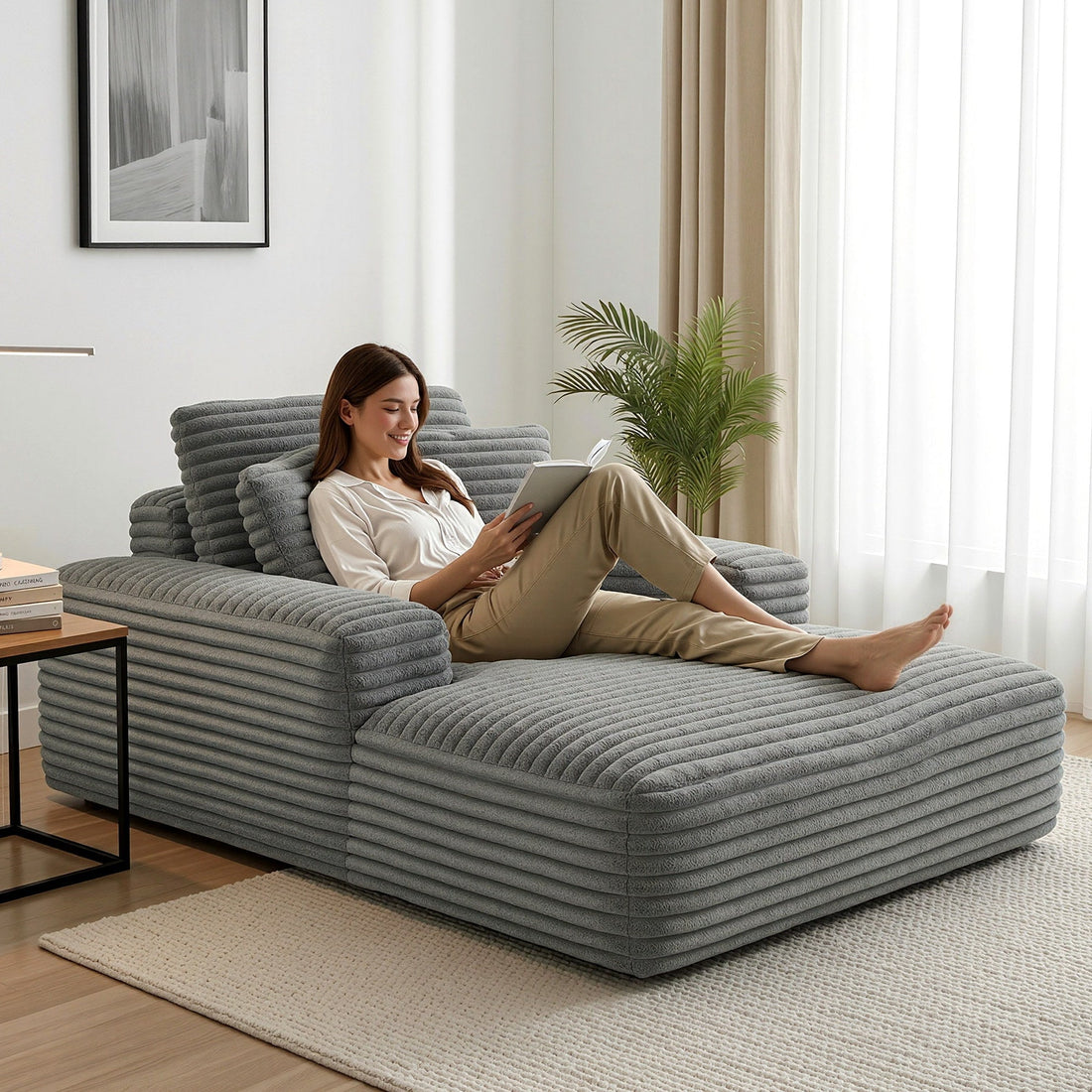 Artiss Sofa Bed Lounge Chair Recliner Couch Reading Chairs Sleeper Cloud Sofas