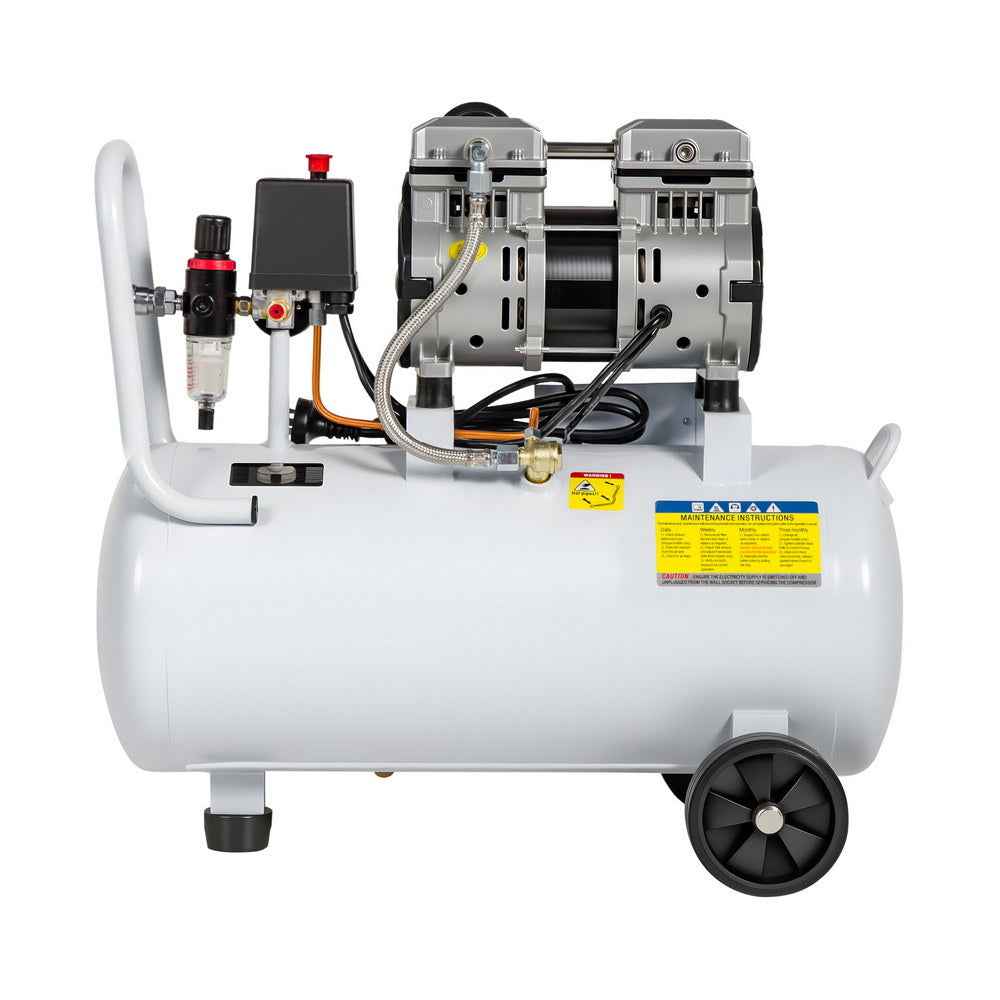 Giantz 30L Air Compressor Quiet 0.75HP Oil-Free Portable Tyre Inflator 40L/Min
