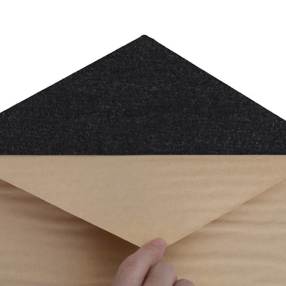 Alpha Acoustic Foam 12pcs 35x30x0.9cm Soundproof Absorption Panel Adhesive Black