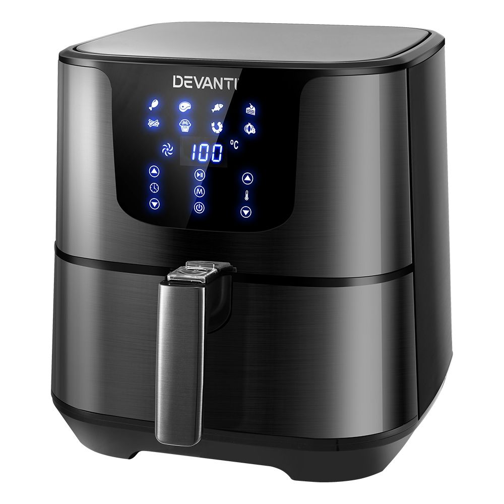 Freidora de aire Devanti 7L LCD Freidoras negras