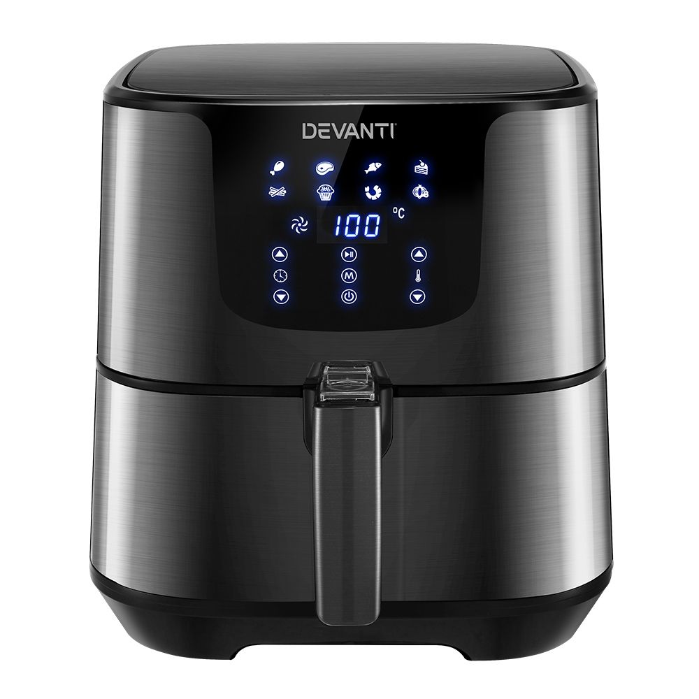 Freidora de aire Devanti 7L LCD Freidoras negras