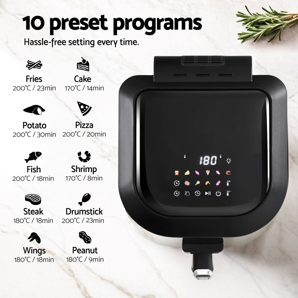 Devanti 5.5L Air Fryer & Grill LCD Fryers 1500W - YDS.com.au