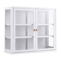 Artiss Buffet Cabinet Sideboard Wall Mounted Clear Display Storage 60cm White