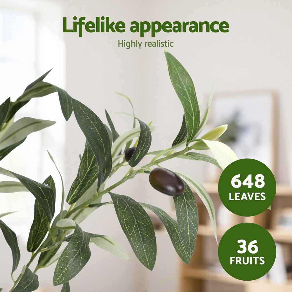 Artiss 155cm Artificial Olive Tree Faux Trees Indoor Decor Artificial Plants Lifelike Plant