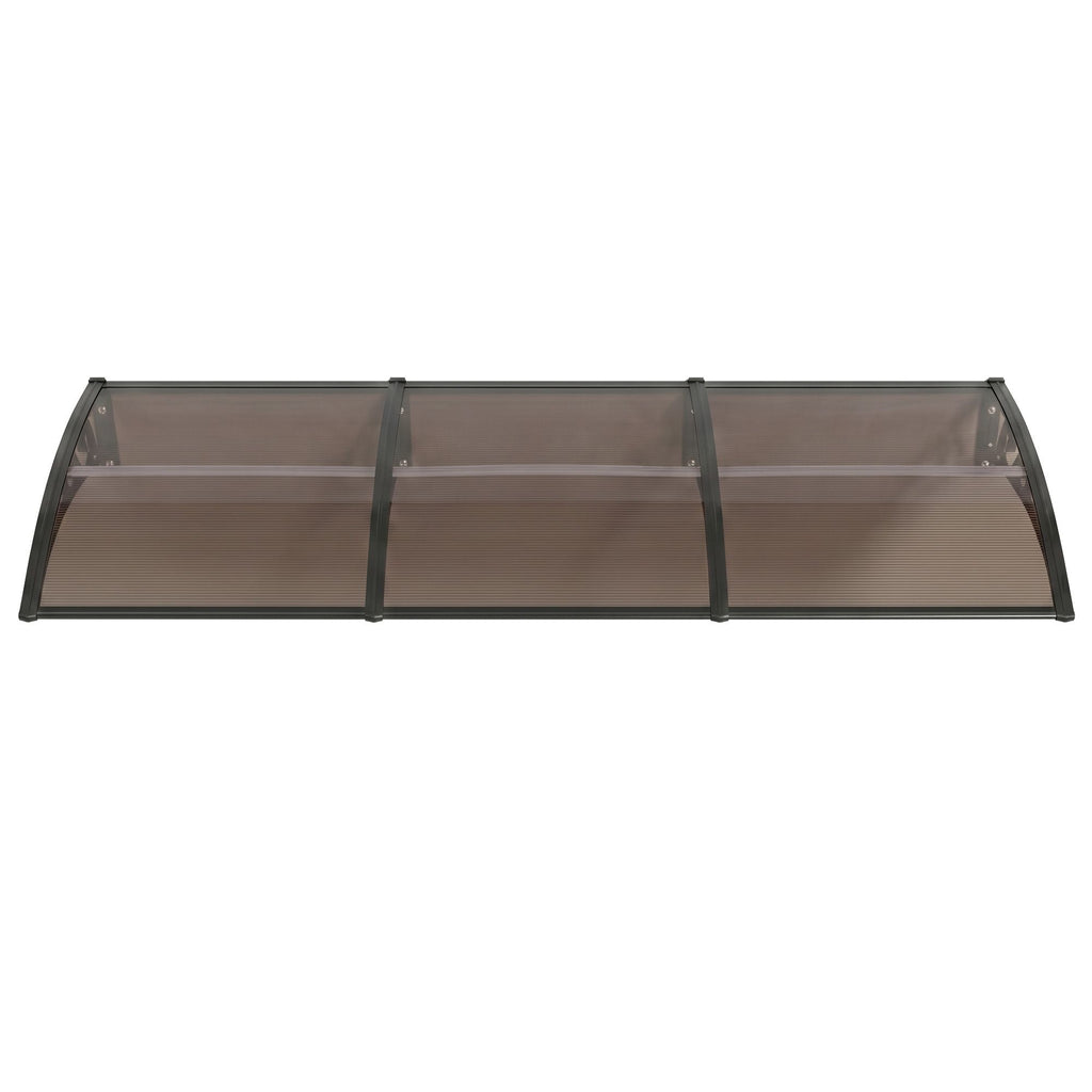Instahut Window Door Awning 0.8mx3m Brown