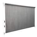 Instahut 3X2.5M HDPE Straight Drop Awning Outdoor Roller Blind Shade Screen Grey