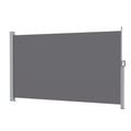 Instahut 1.8X3.5M Side Awning Retractable Privacy Screen Outdoor Sun Shade Grey