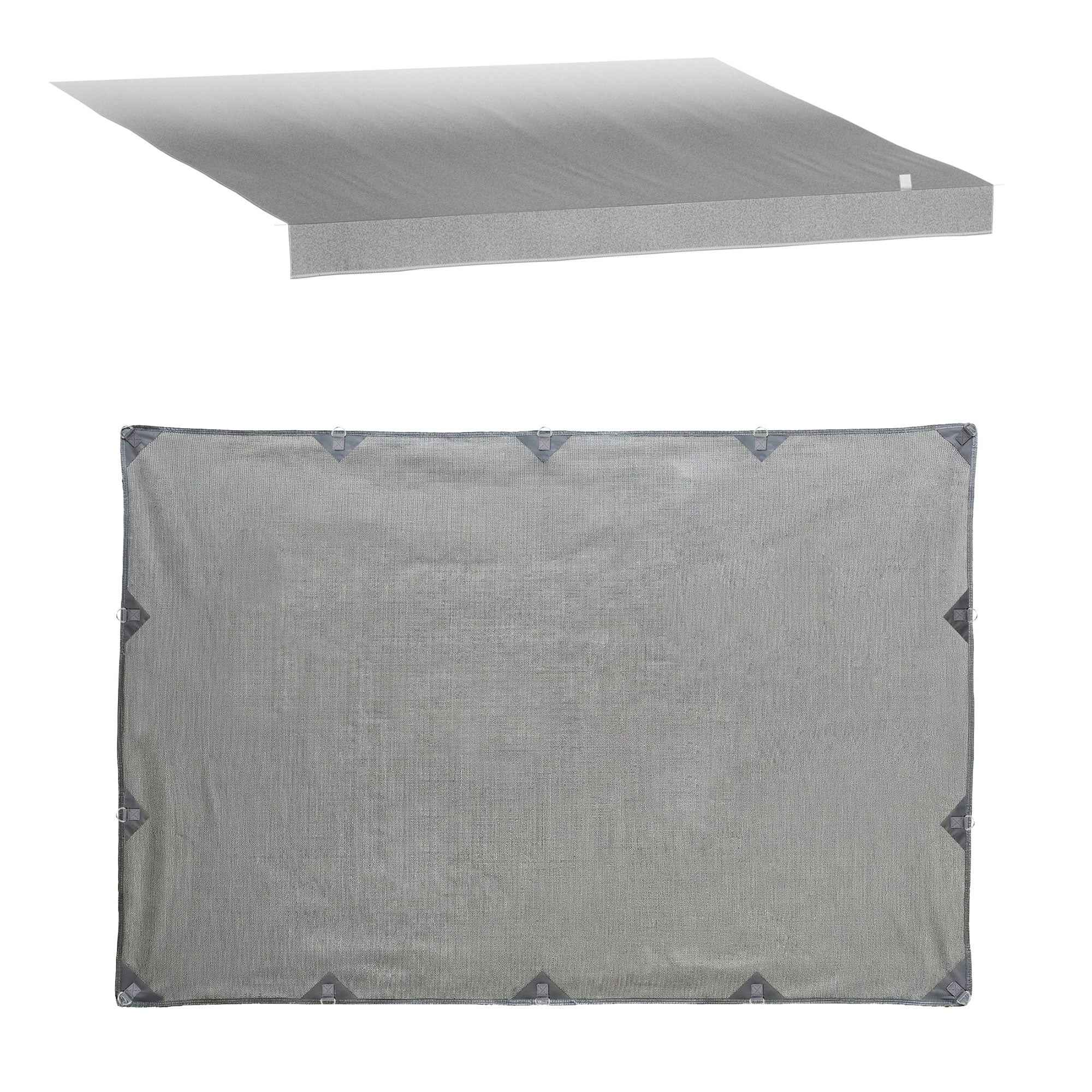 Weisshorn 18ft Caravan Awning Fabric & Privacy Screen RV Roll Out Sun Shade 5.2M