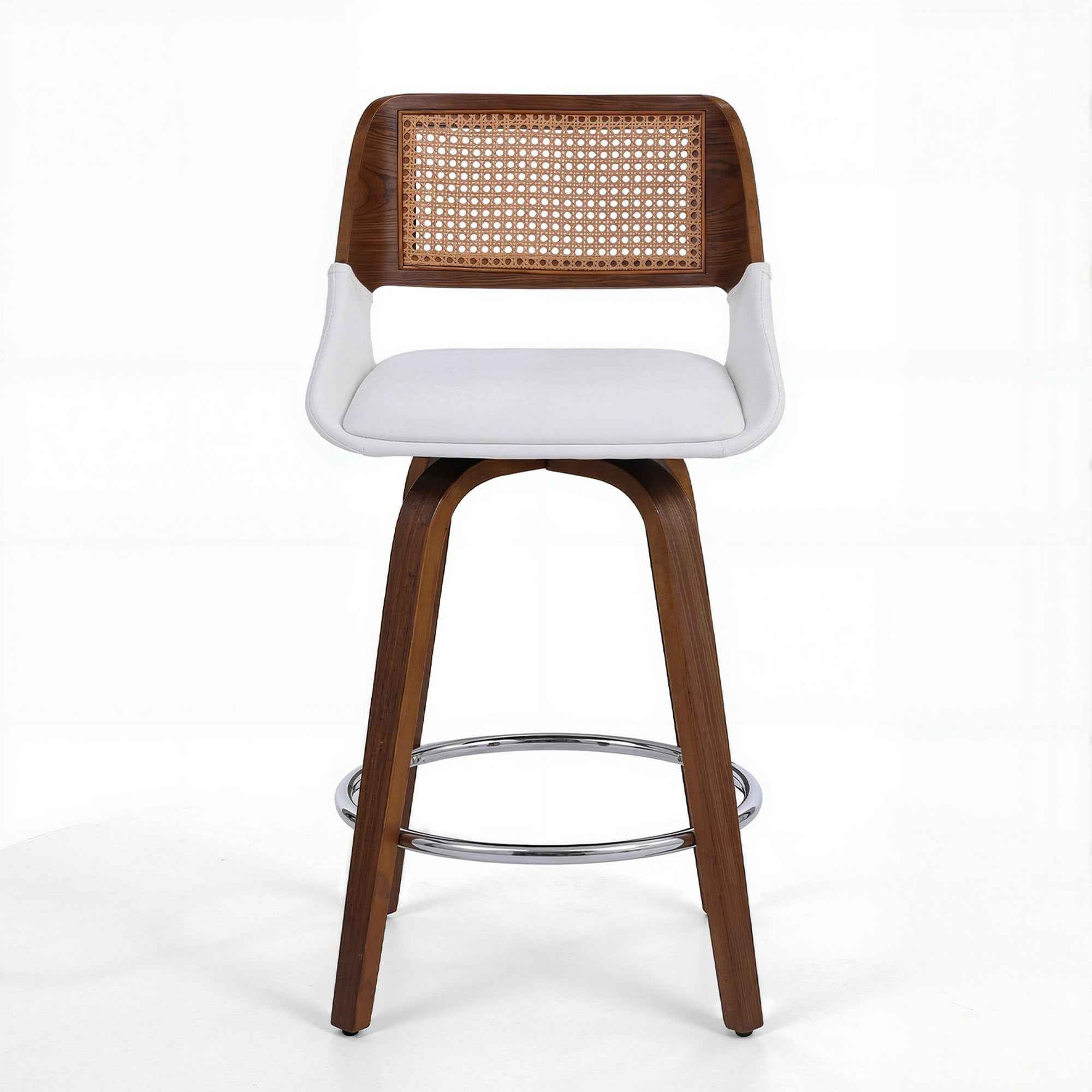 Artiss Wooden Bar Stools Swivel Kitchen Counter Stool Chair 60cm Seat Height