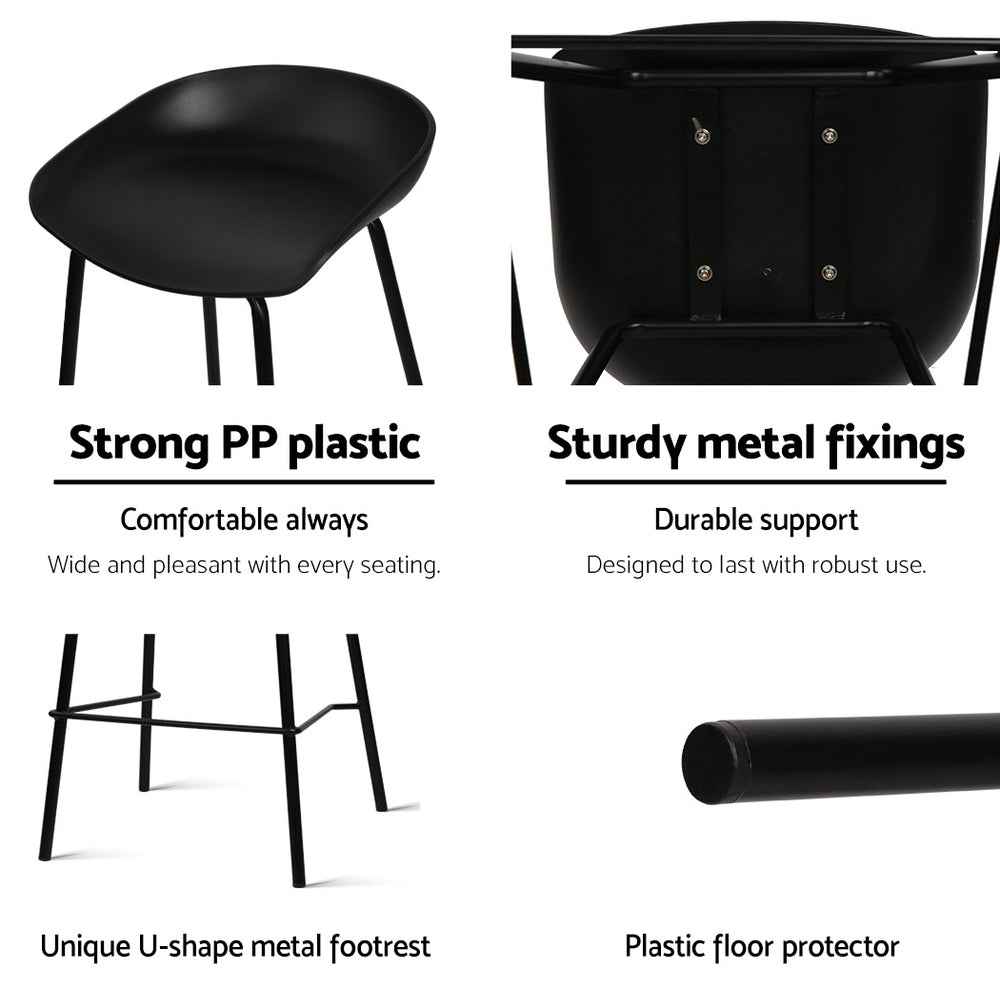 Artiss 4x Bar Stools Kitchen Counter Stools Metal