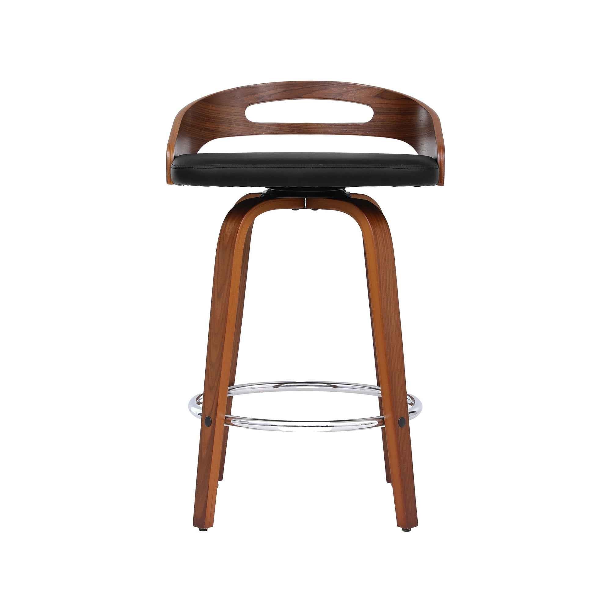 Artiss 4x Bar Stools Swivel Dining Chairs Low Back Counter Seat PU Cushion