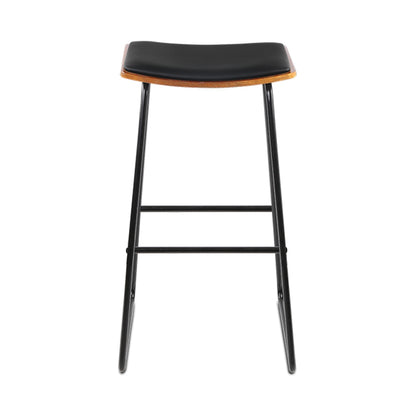 Artiss 4x Bar Stools Leather Padded Metal