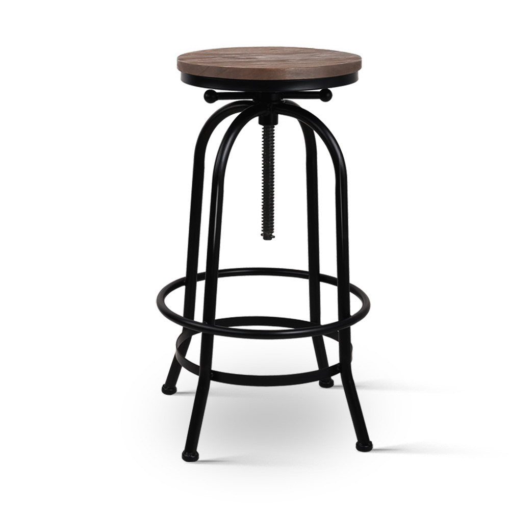 Artiss Bar Stools Adjustable Wood Chairs - YDS.com.au