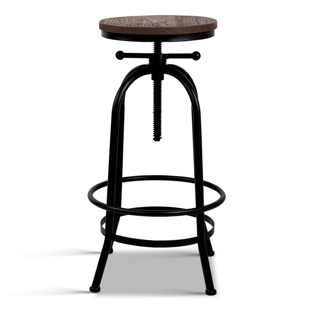 Artiss Bar Stools Adjustable Wood Chairs