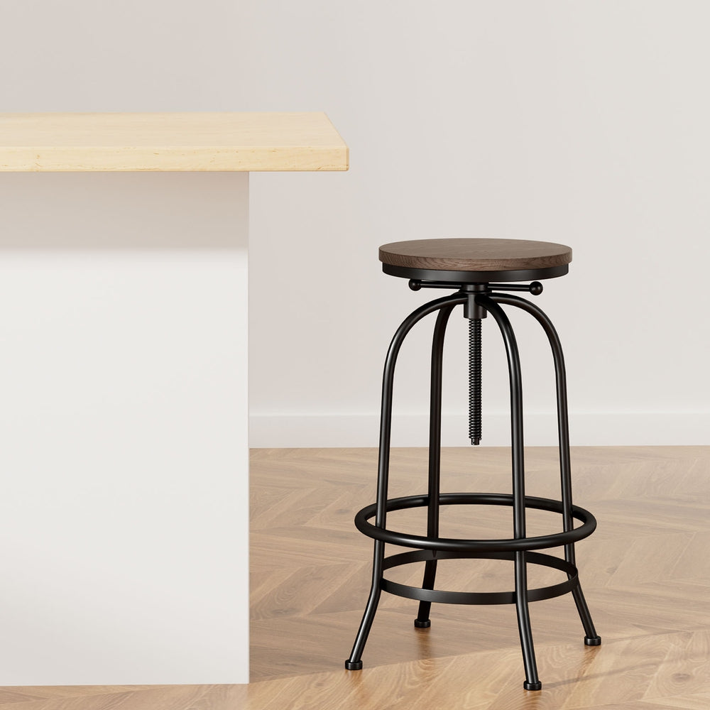 Artiss Bar Stools Adjustable Wood Chairs