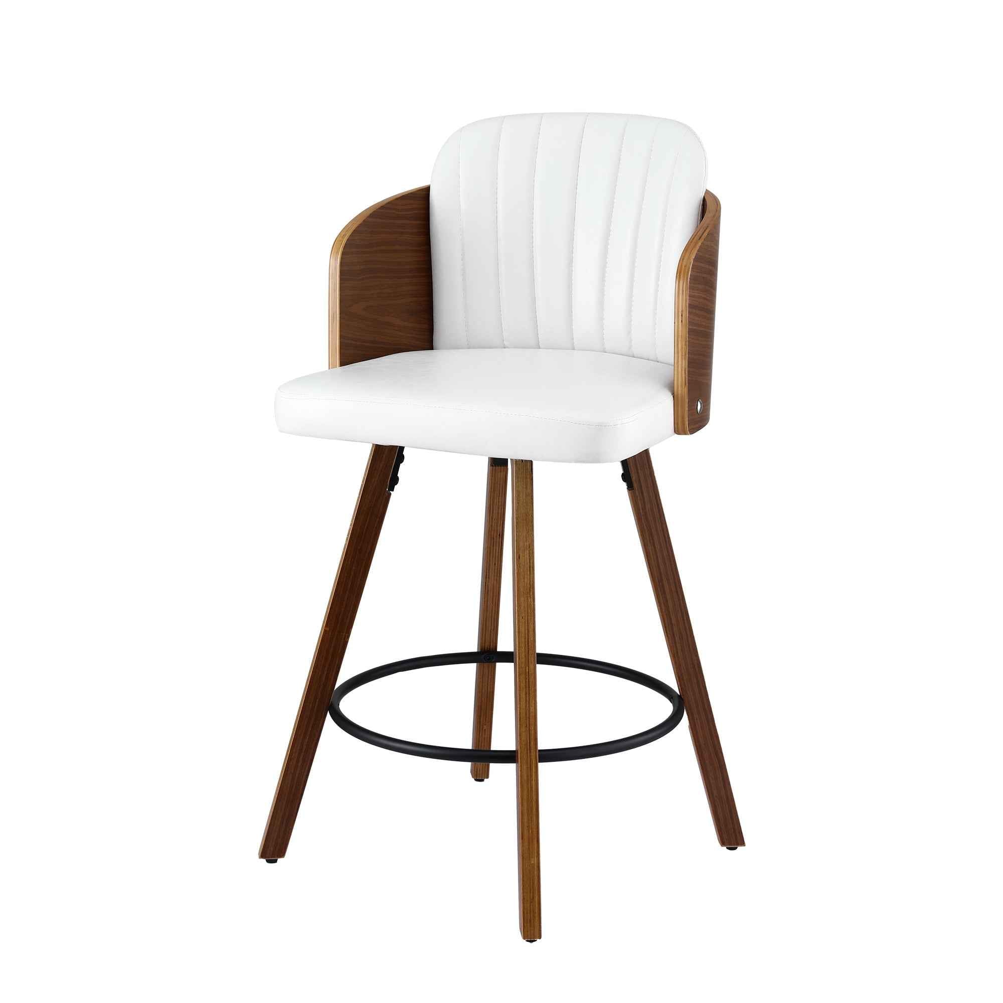 Artiss Wooden Bar Stools Swivel Kitchen Counter Stool Chair 58cm Seat Height