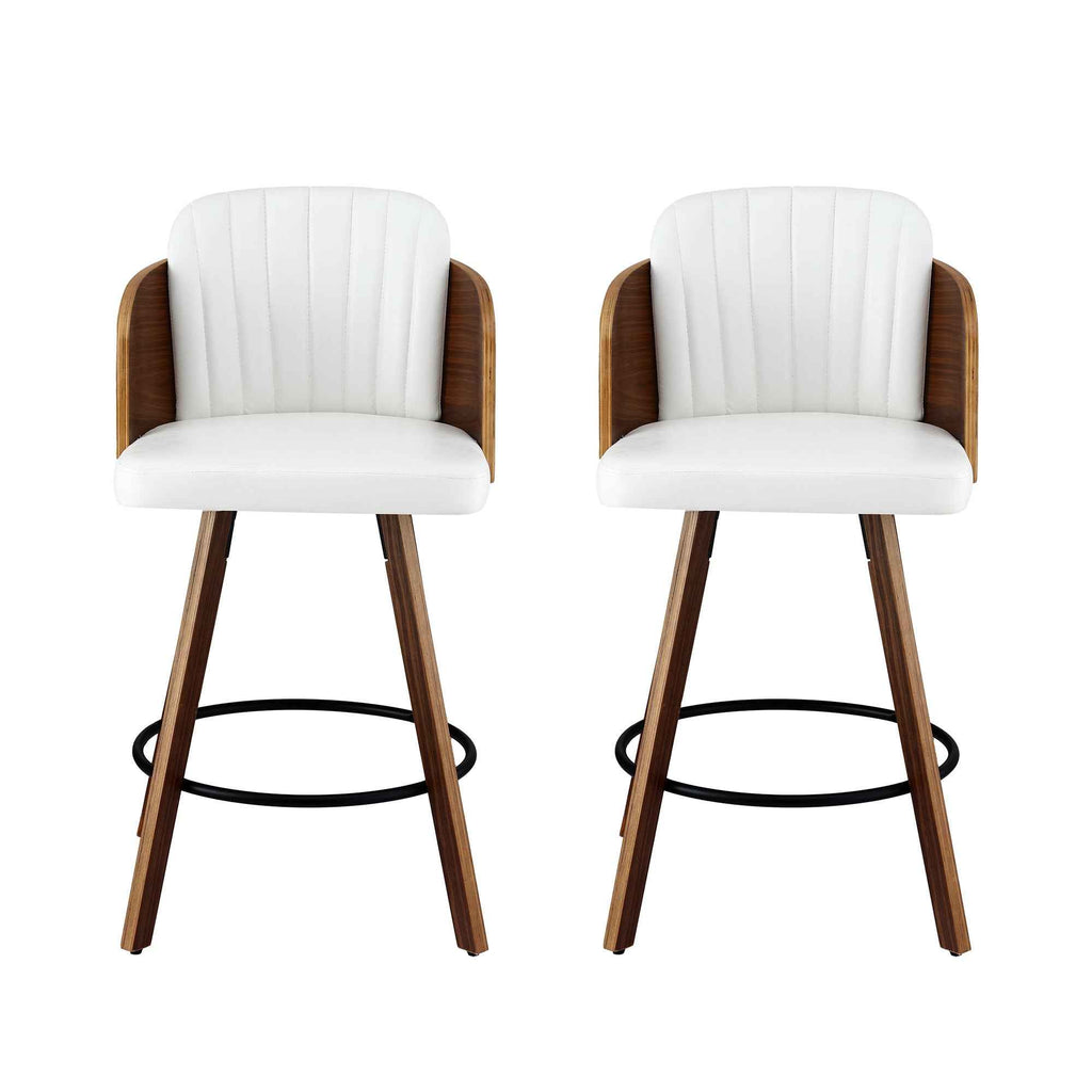 Artiss Wooden Bar Stools Swivel Kitchen Counter Stool Chair 58cm Seat Height