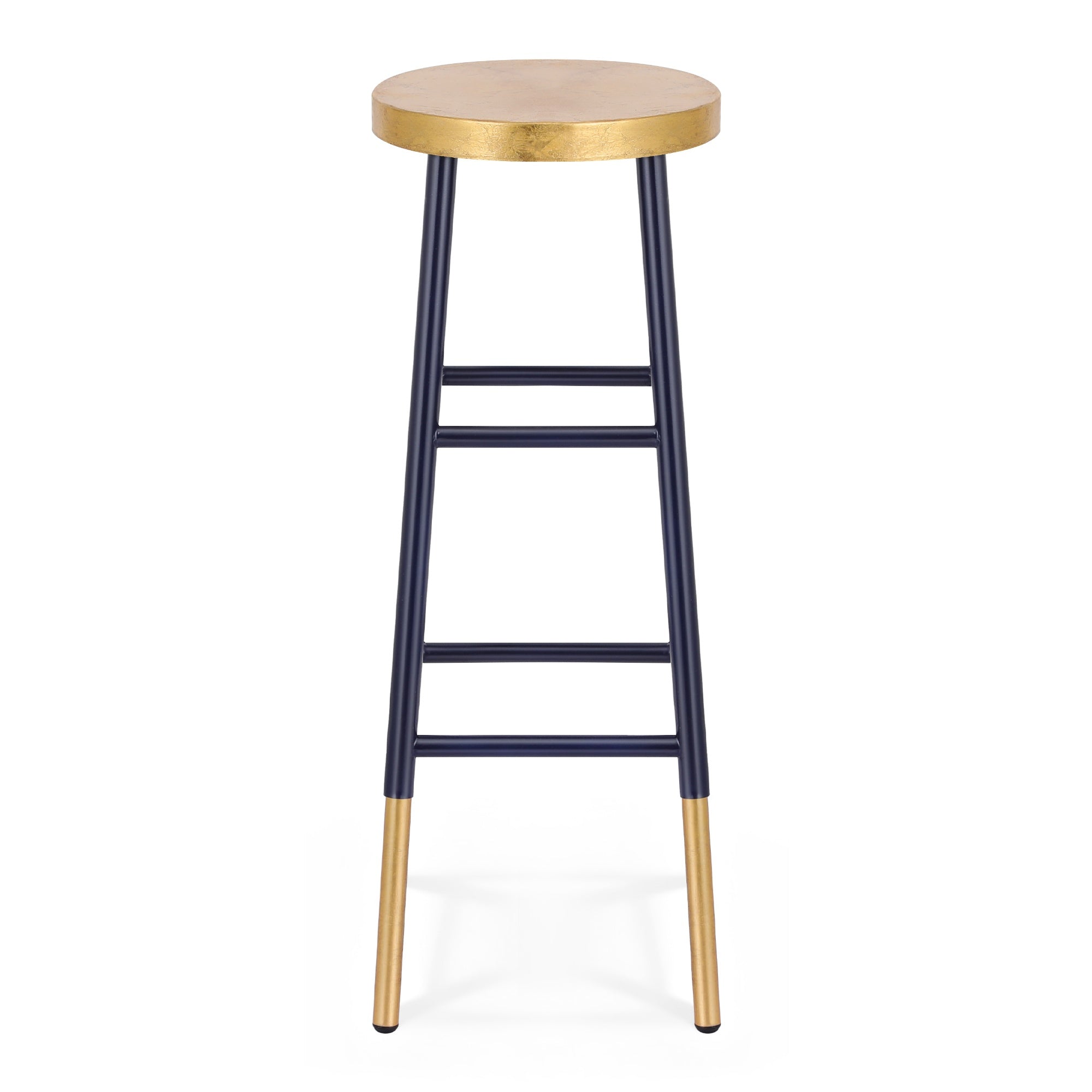 Artiss Bar Stools Metal Gold Navy - YDS.com.au