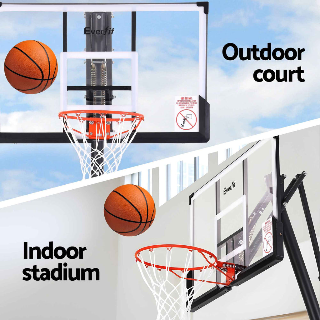 Everfit 3.05M Basketball Hoop Stand System Portable Height Adjustable Net Ring