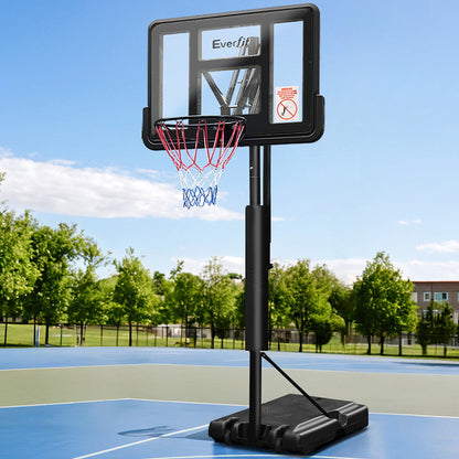 Everfit 3.05M Basketball Hoop Stand System Adjustable Height Portable Pro Black