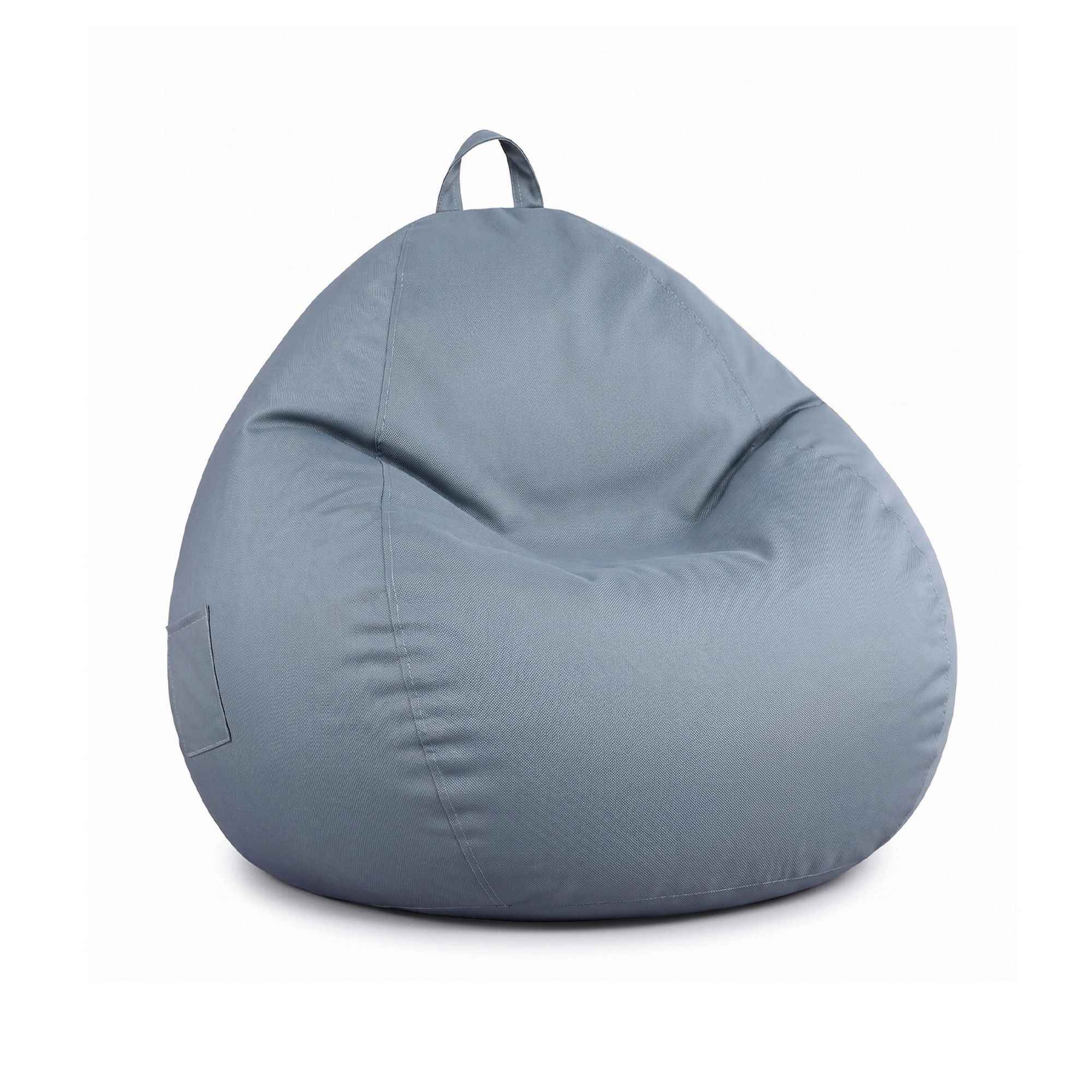 Artiss Outdoor Bean Bag Chair Cover (No Filler) Splash-Proof Beanbag Sofacover for Adults Teens Kids Stuffable Bean Bag Cover for Patio Poolside Relaxing, Grey
