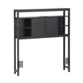 Artiss Bed Headboard King Single Storage Bedhead Charging Station Black