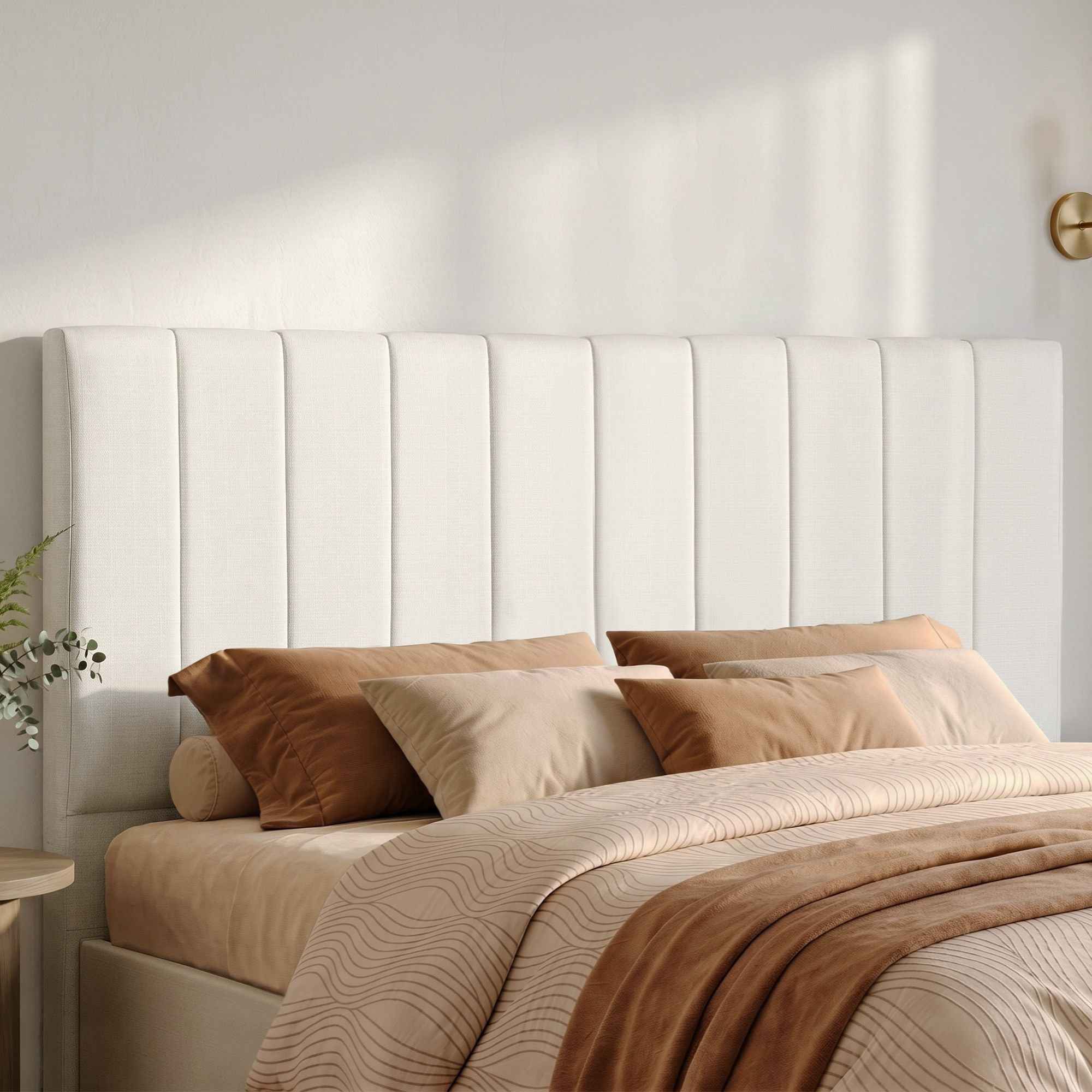 Artiss Bed Head Headboard King Linen 183CM - Beige