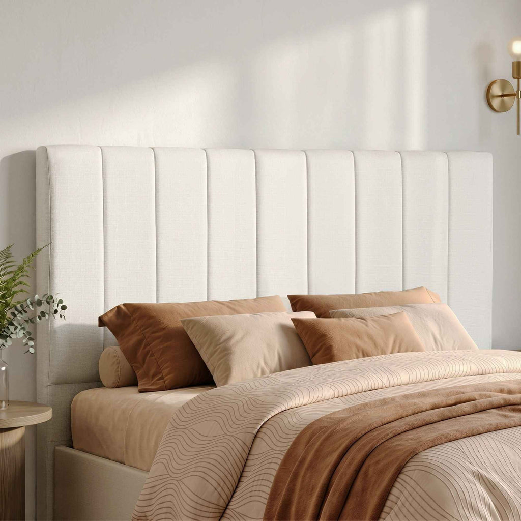 Artiss Bed Head Headboard Queen Linen 153CM - Beige