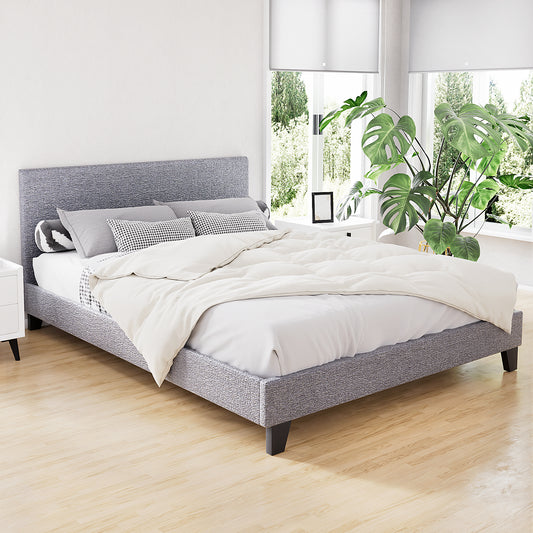 Artiss Neo Bed Frame Fabric - Grey Double