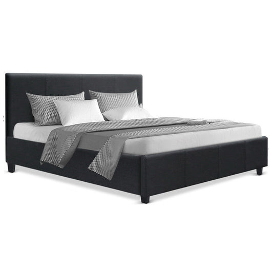 Artiss Neo Bed Frame Fabric - Charcoal Queen