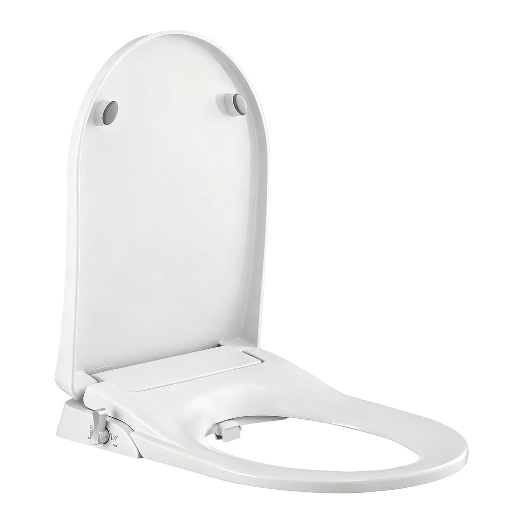 Cefito Non Electric Bidet Toilet Seat D-Shape Dual Nozzle Soft Close WaterMark DIY