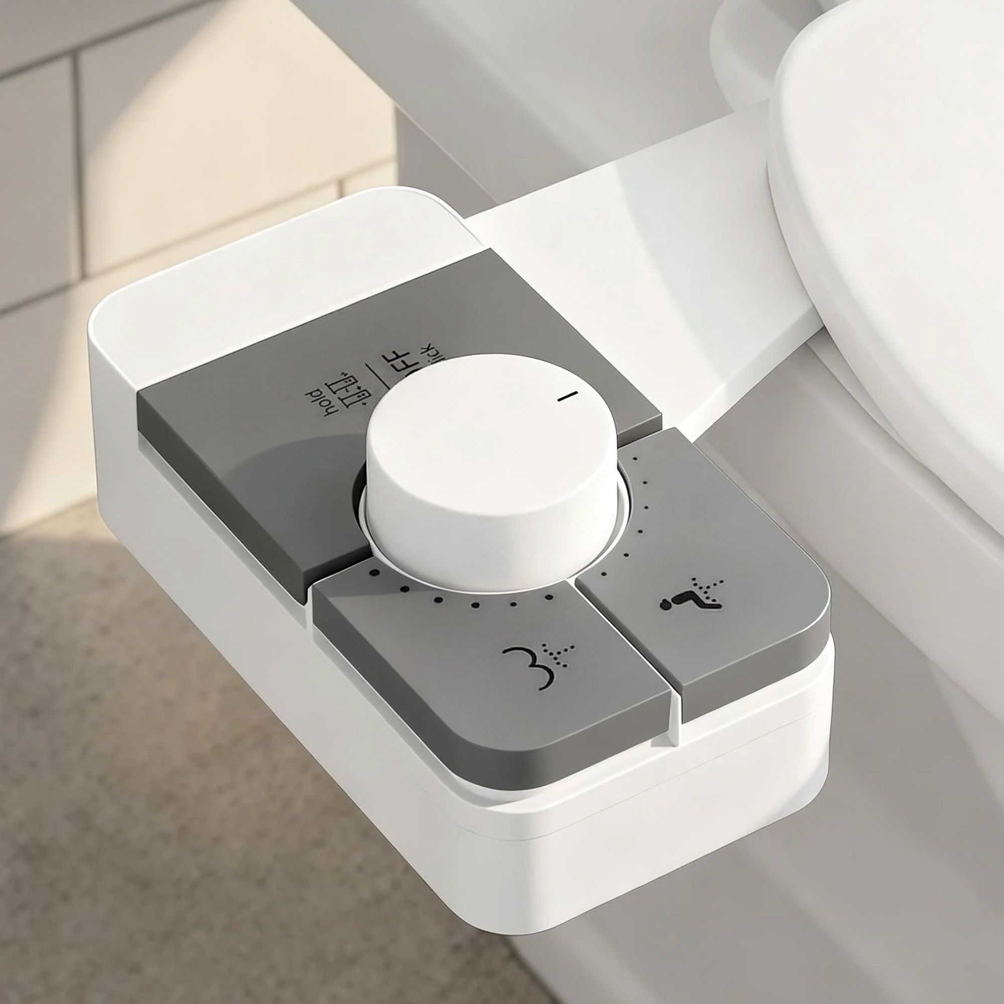 Cefito Non-Electric Ultra-Slim Bidet Attachment Detachable Bidet with Dual Nozzle Frontal & Rear Wash Adjustable Water Pressure Cold Water Toilet Bide