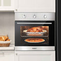 Devanti 60cm Electric Built In Wall Oven Stainless Steel 70L Silver