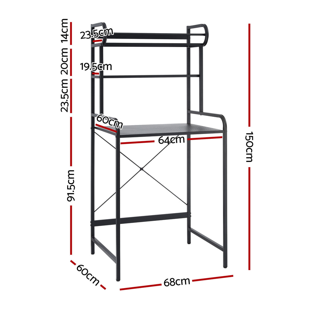 Artiss Bathroom Storage Shelf Over Washing Machine Toilet 3 Tier