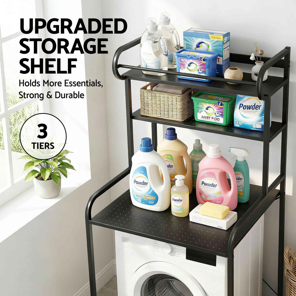 Artiss Bathroom Storage Shelf Over Washing Machine Toilet 3 Tier