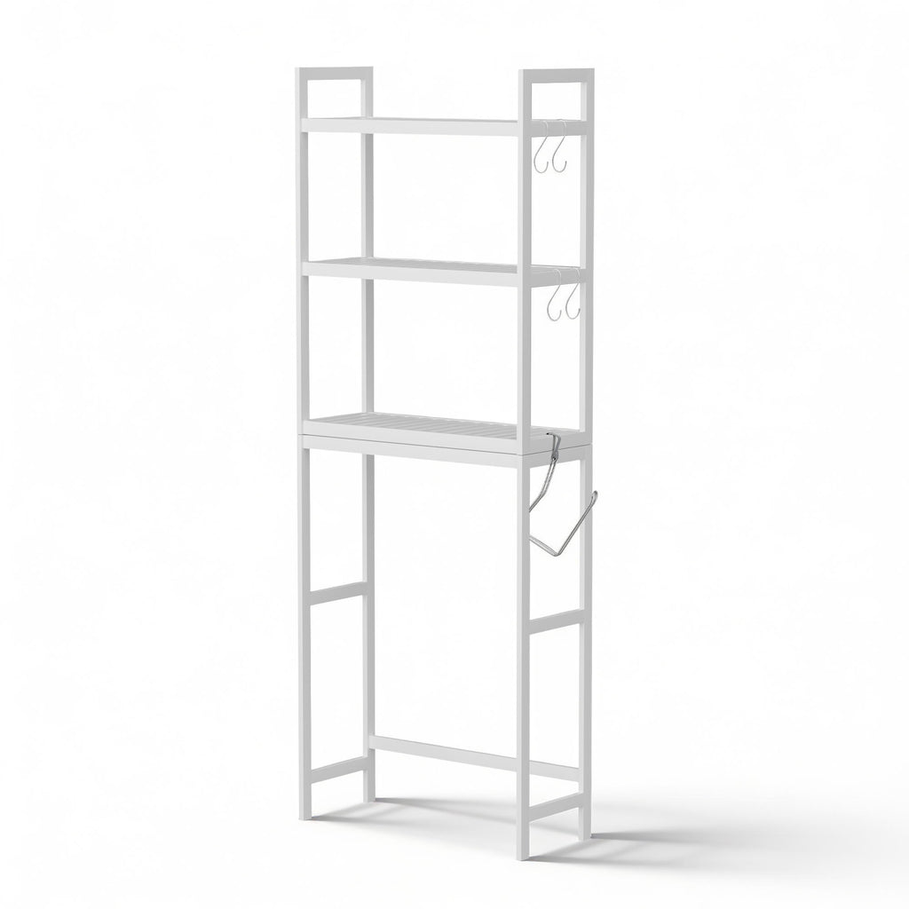 Artiss Over Toilet Storage Bathroom Rack Space Saving 3 Tier Organiser White
