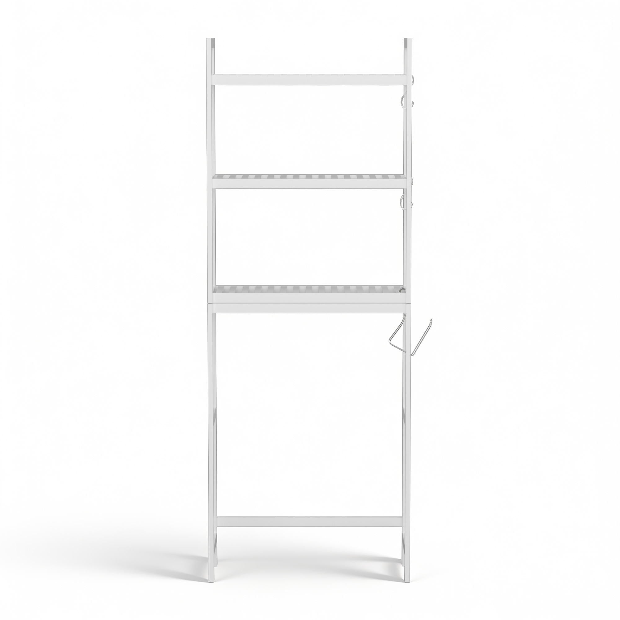 Artiss Over Toilet Storage Bathroom Rack Space Saving 3 Tier Organiser White