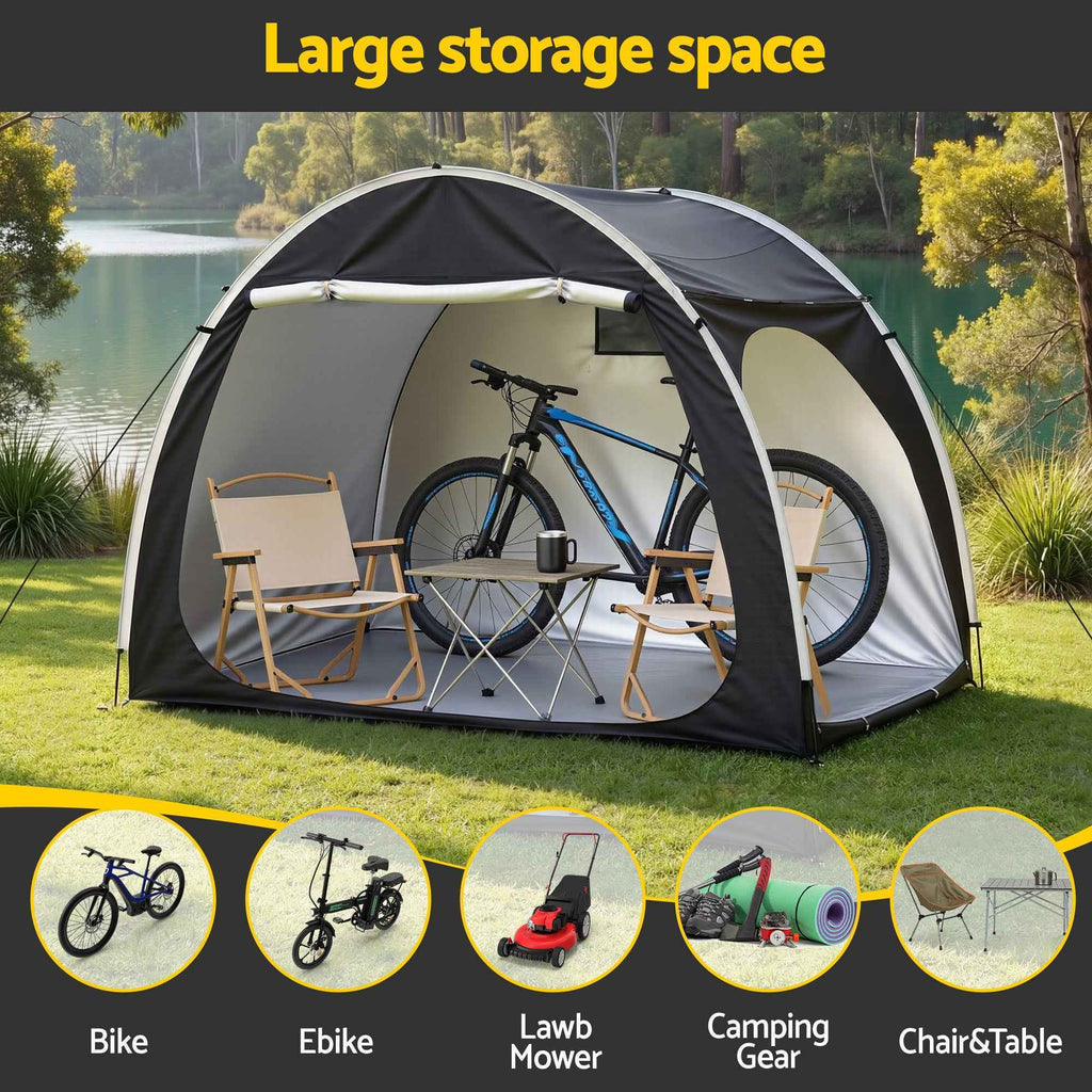 Giantz Bike Storage Tent Outdoor Waterproof UV Resistant Shelter w/ Ventilation