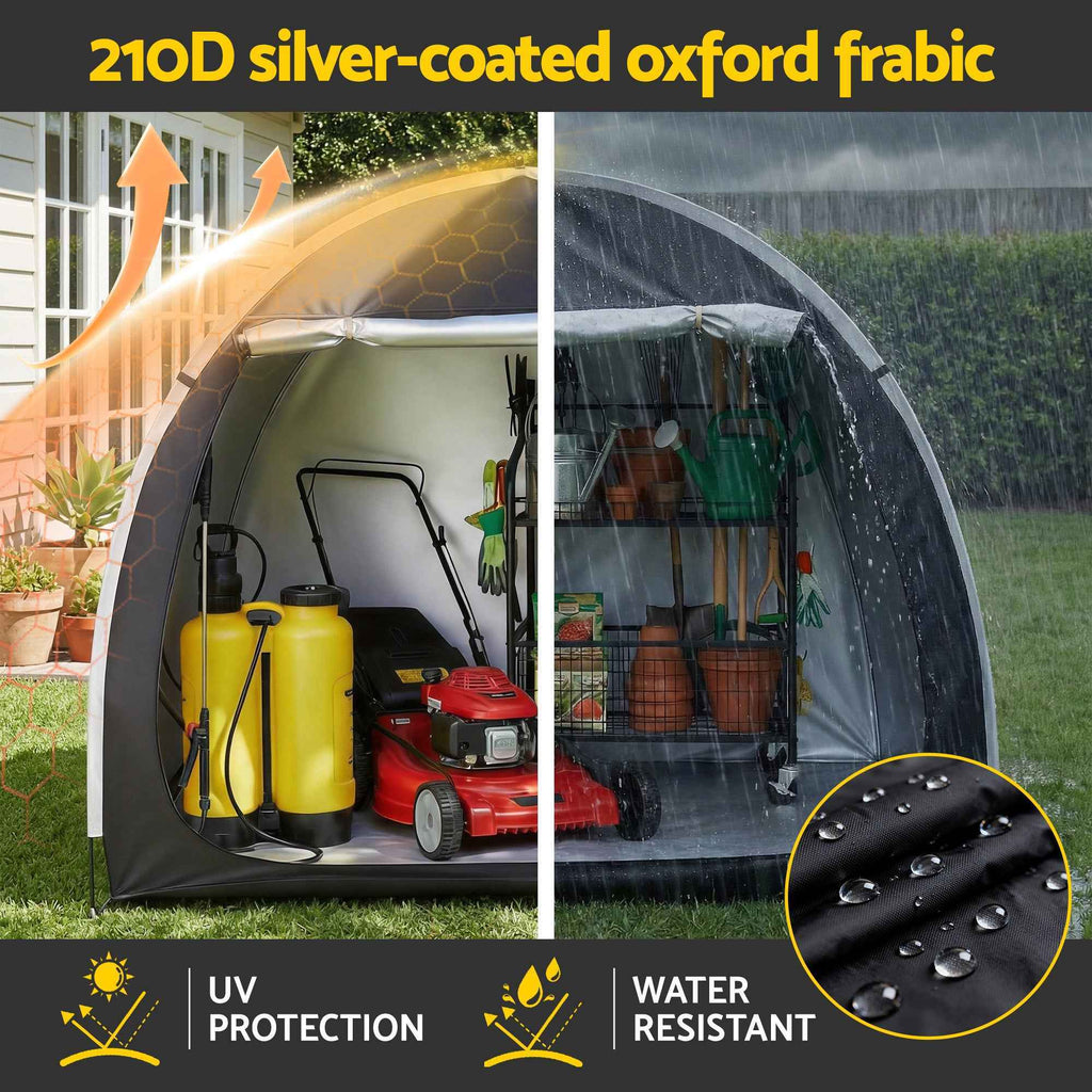 Giantz Bike Storage Tent Waterproof Outdoor UV Protection Shelter w/ Large Space