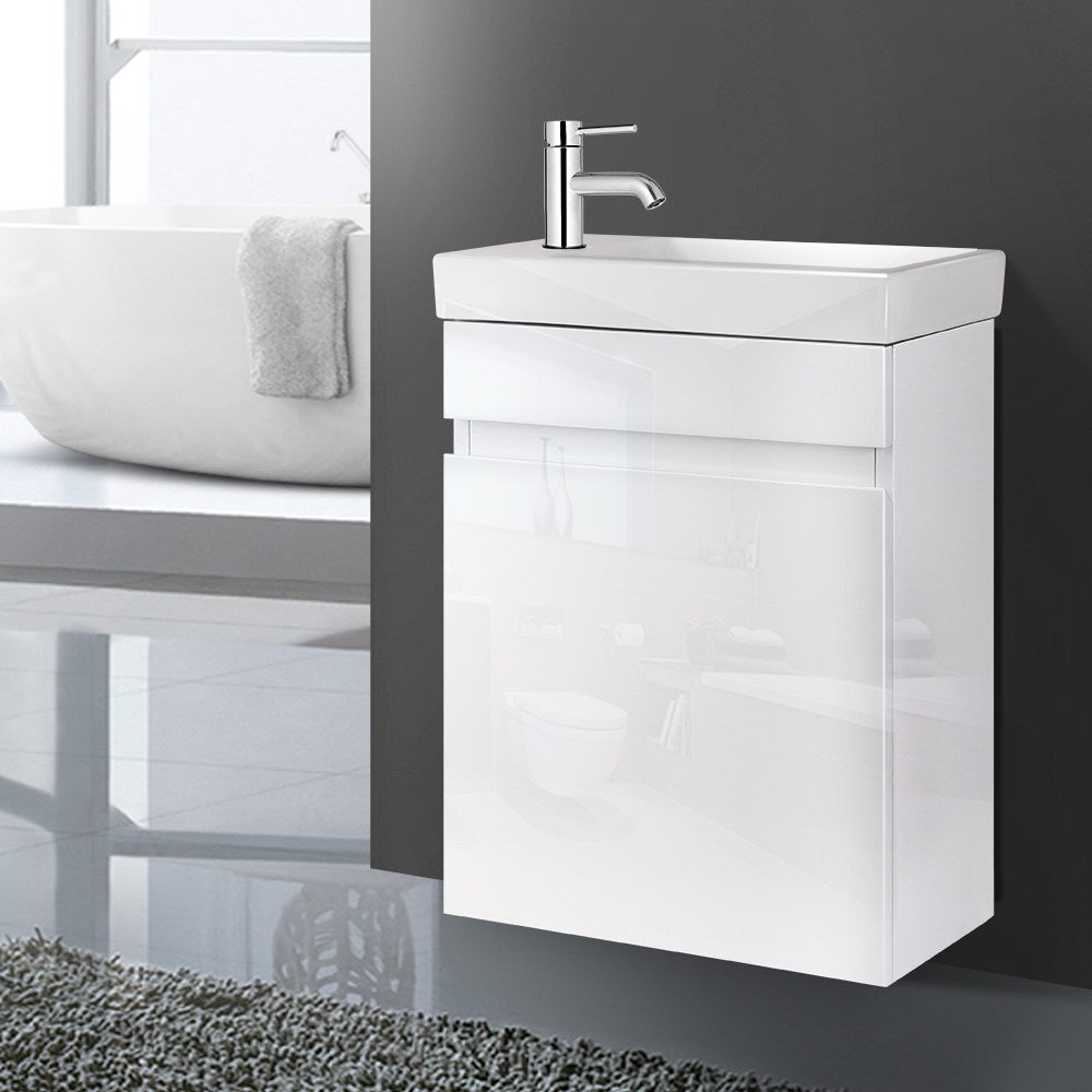 Cefito Vanity Unit 400mm with Basin White