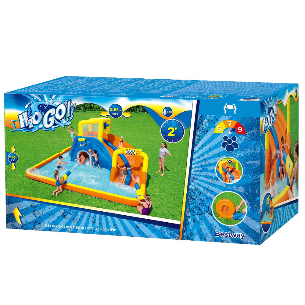 Bestway Water Slide 551x502x265cm Kids Play Park Inflatable Swimming Pool - YDS.com.au