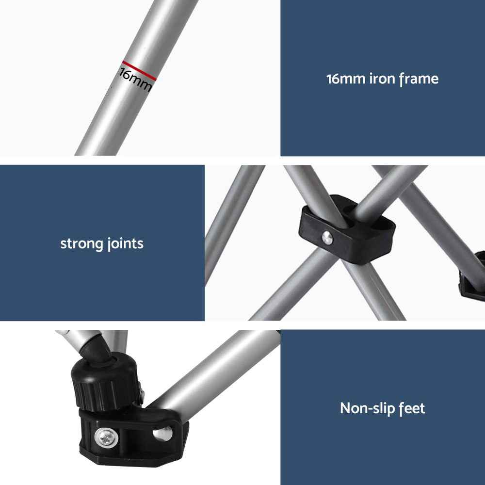 Weisshorn Camping Chair Reclining Adjustable Portable Outdoor Folding Lightweight