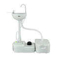 Lavabo portátil para acampar Weisshorn con soporte para lavarse las manos, capacidad de 43 l
