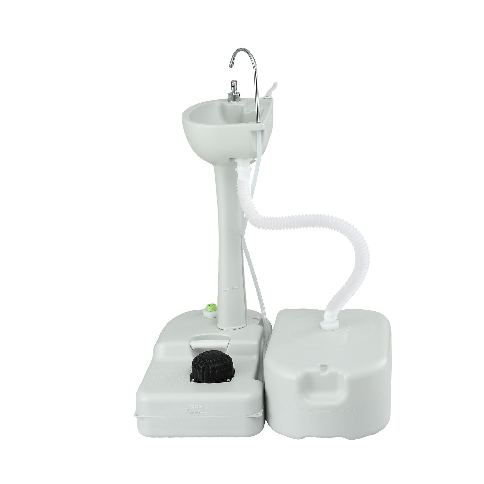 Lavabo portátil para acampar Weisshorn con soporte para lavarse las manos, capacidad de 43 l