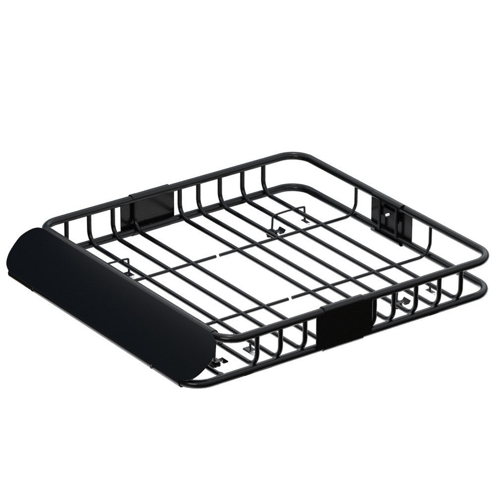 Giantz Universal Car Roof Rack Basket Luggage Vehicle Cargo Carrier 111cm Black - YDS.com.au