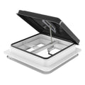 Trampilla de ventilación para techo de caravana Weisshorn, claraboya para autocaravana, 350 x 350 mm, color negro