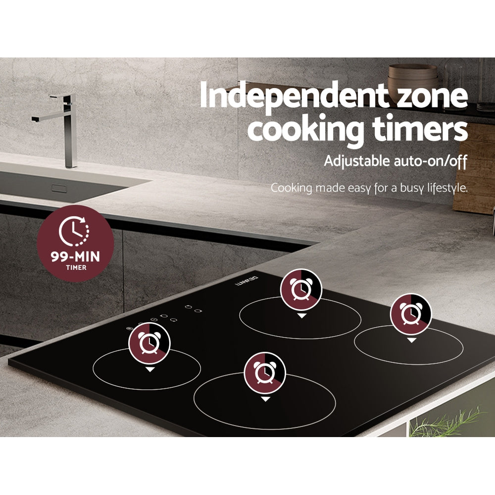 Devanti Electric Ceramic Cooktop 60cm Touch Control - YDS.com.au