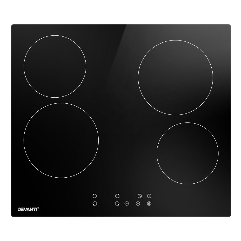Devanti Electric Ceramic Cooktop 60cm Touch Control - YDS.com.au